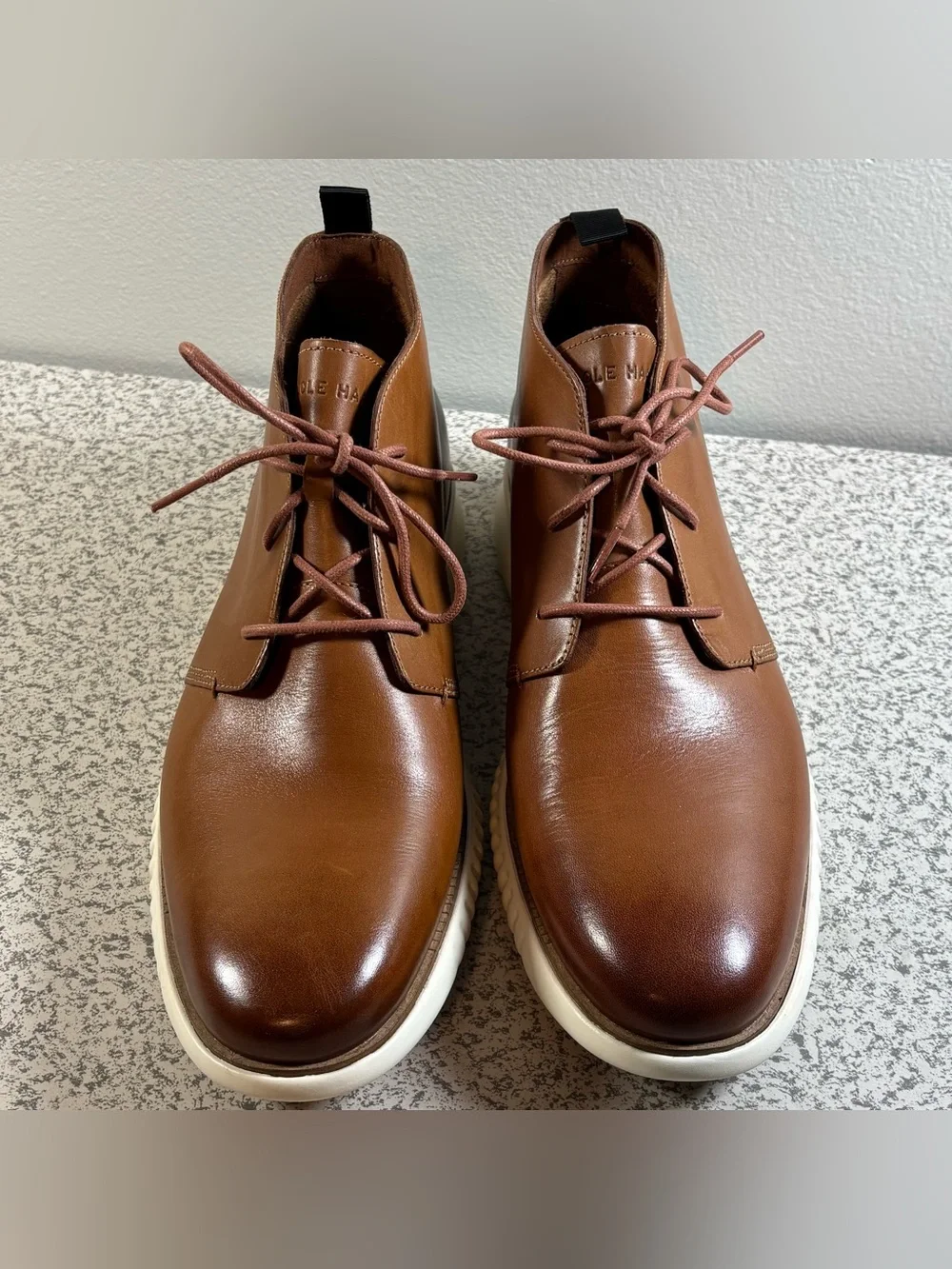 Cole Haan Boots Mens Size 12 M 2.Zerogrand Chukka Brown Leather Round Toe C27804
